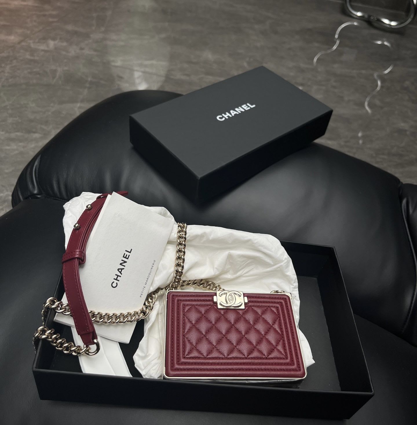 Chanel 22A Mini Leboy Evening Bag