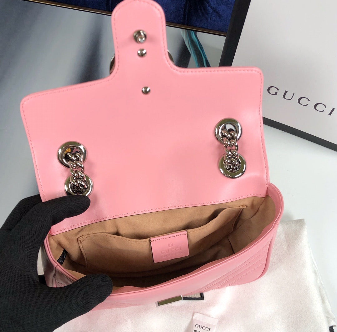 G pink 22cm women handbag
