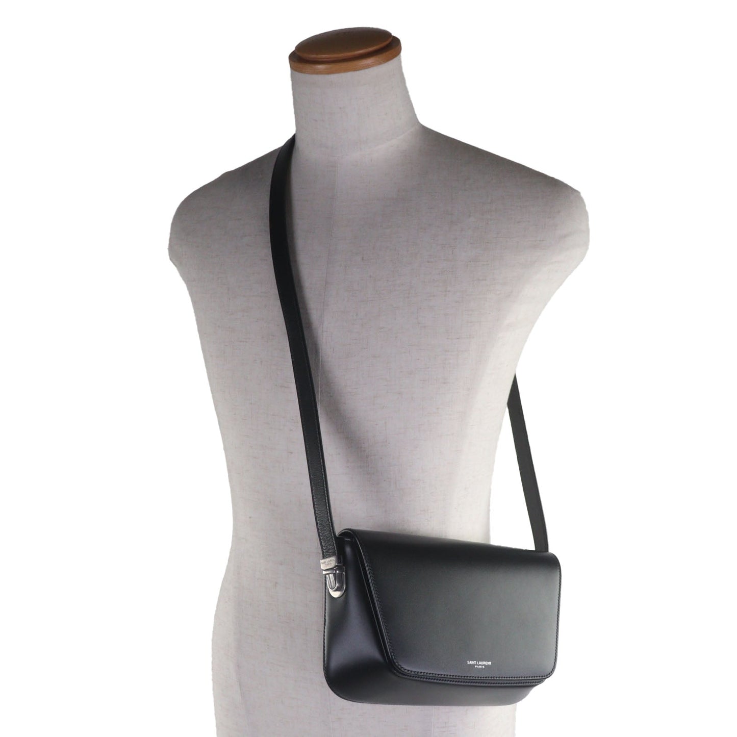Saint Laurent Paris Smooth Leather Shoulder Bag