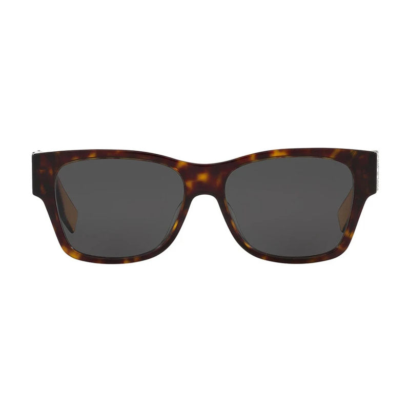 Fendi Sunglasses Square Full Rim, Dark Havana Frame and Smoke Lens FE40081I52A