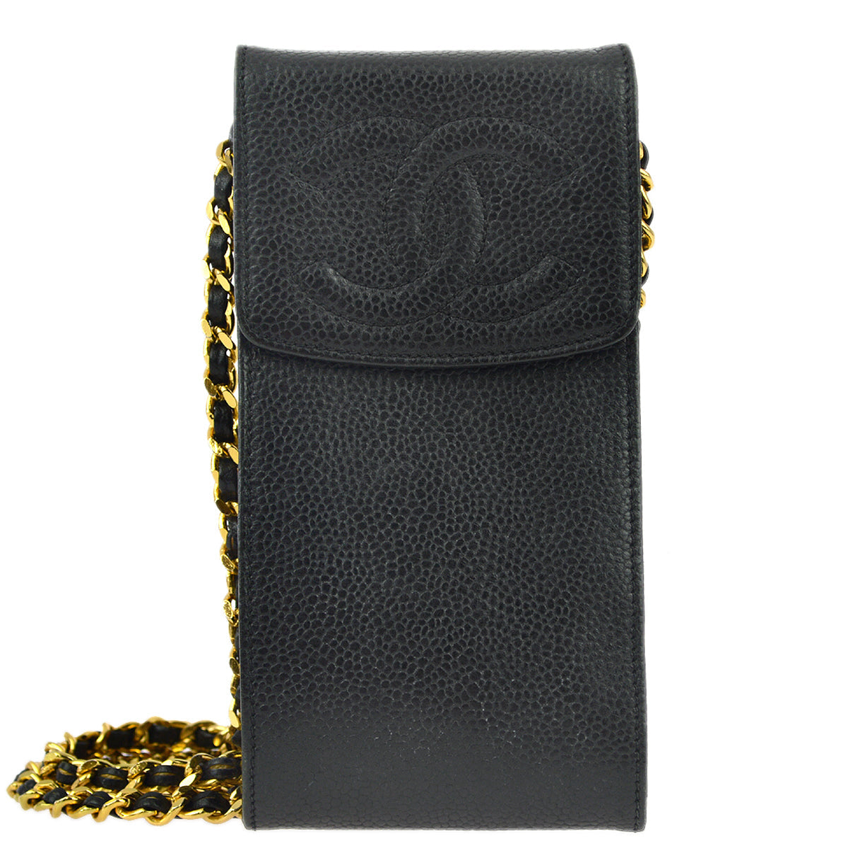 Chanel Caviar Black Chain Shoulder Bag Style