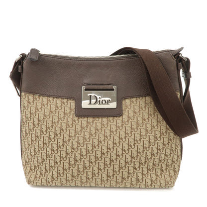 Christian Dior Street Chic Trotter Canvas Leather Shoulder Bag
