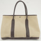 Luxury Hermes Canvas Leather Garden Party Pm Tote Bag Beige G Stamp
