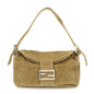 FENDI Mamma Baguette Corduroy Shoulder Bag Khaki 26725