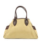 FENDI Ethnico Zucca Canvas Leather Shoulder Bag Beige Brown 8BN162
