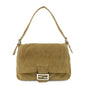 FENDI Mamma Baguette Corduroy Shoulder Bag Khaki 26325