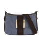 FENDI Zucca Denim Leather Shoulder Bag Cross Body Bag 8BT034