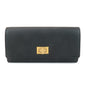 FENDI Leather Peekaboo Bi-fold Long Wallet Black 8M0427