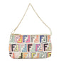 FENDI Zucca Print PVC Chain Accessory Pouch Multicolor 8BR592