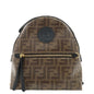 FENDI Zucca Print PVC Leather Chain Backpack Brown 8BZ038