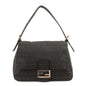 FENDI Zucchino Mamma Baguette Canvas Leather Shoulder Bag 8BR001