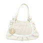 FENDI Zucca PVC Leather Shoulder Bag White Gold Hardware 8BR628