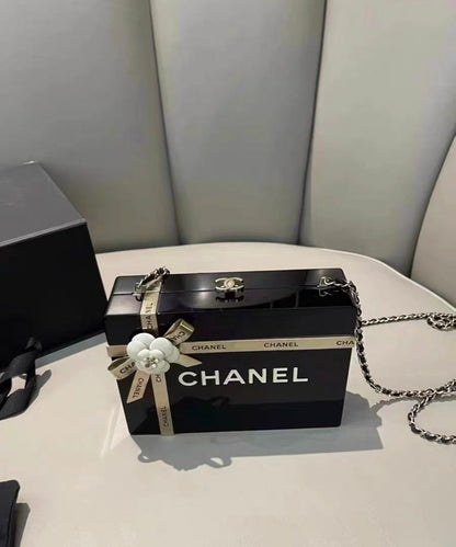 Chanel Luxury Leather Black Handbag Style 10