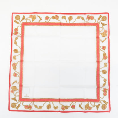 FENDI Set of 5 Cotton 100% Handkerchief Pink Navy Red White