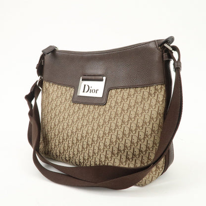 Christian Dior Street Chic Trotter Canvas Leather Shoulder Bag