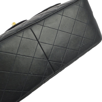 Chanel Black Lambskin jumbo Double Sided Classic Flap Bag