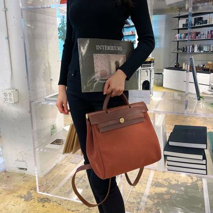 Luxury Hermes Herbag Ado Pm 2Way Backpack