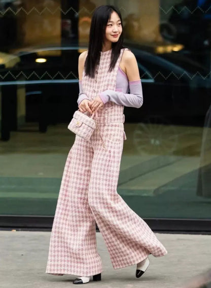 Chanel Vanity Tweed Pink Clutch