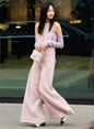 Chanel Vanity Tweed Pink Clutch