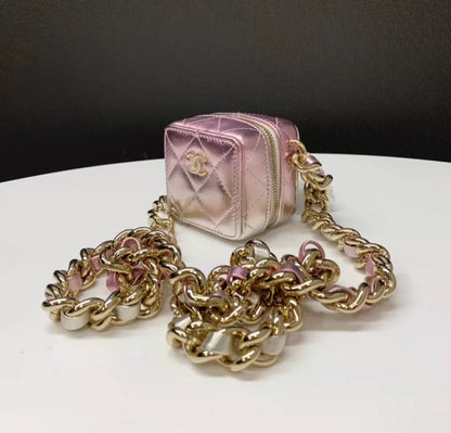 Chanel 22S Pink Square Mini Bag