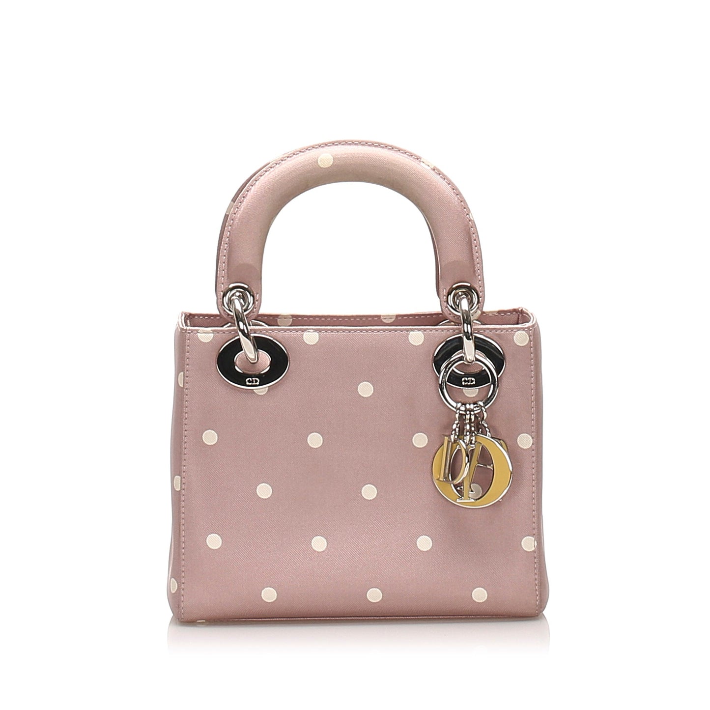 Dior Lady Dior Nylon Leather Shoulder Bag