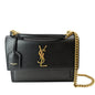 Saint Laurent Sunset Leather Black Shoulder Bag Style 2