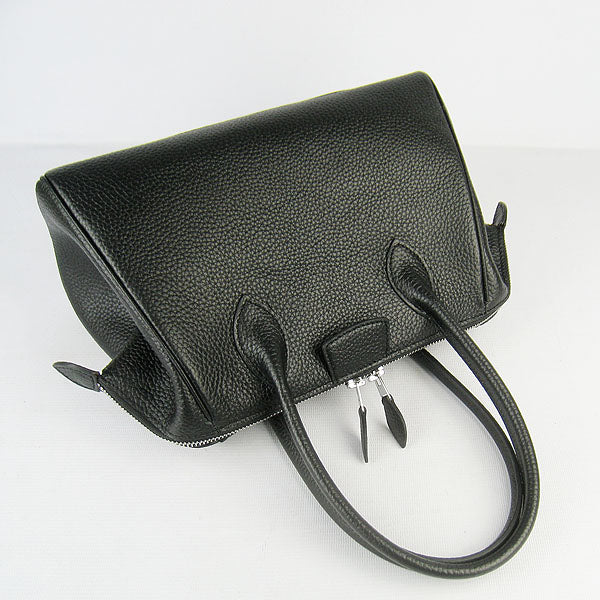 Luxury Hermes Paris Bombay Victoria Handbag Black