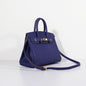 Luxury Hermes 30Cm Birkin Bag Epsom Leather With Strap Electric Blue Gold