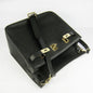 Luxury Hermes Leather Shoulder Bag Black Golden