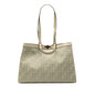 Fendi Ecktote Zucca Canvas Leather 2Way Bag