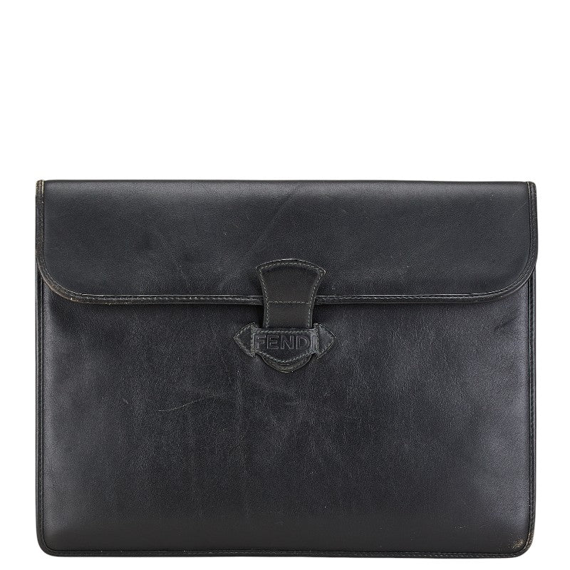 Fendi Luxury Leather Red Clutch Style 2