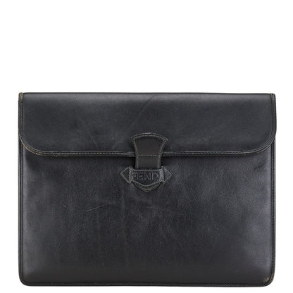 Fendi Luxury Leather Red Clutch Style 2