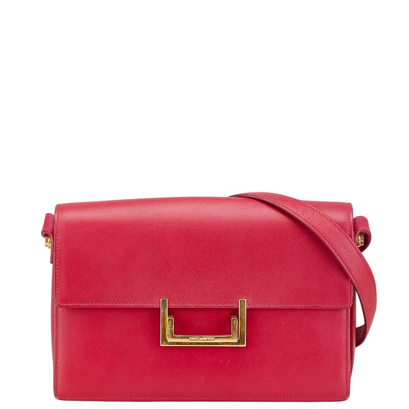 Saint Laurent Leather Red Shoulder Bag Style 16