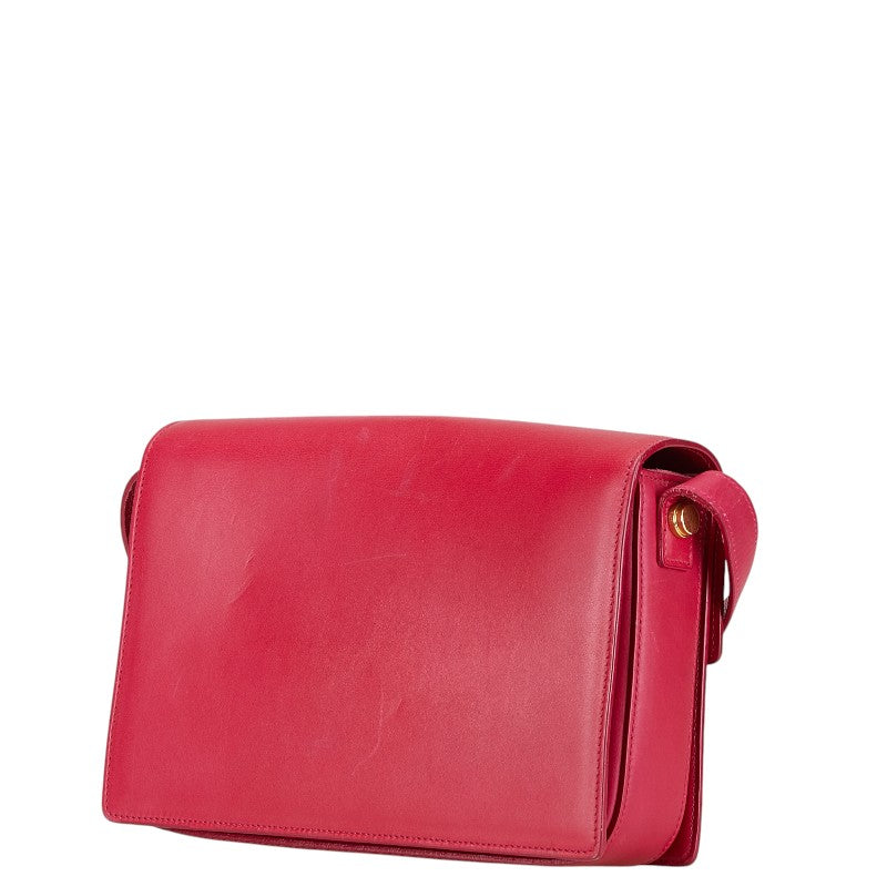 Saint Laurent Leather Red Shoulder Bag Style 16