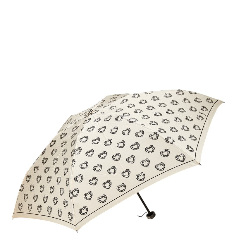 Saint Laurent YSL Logo Heart Motif Nylon Folding Umbrella