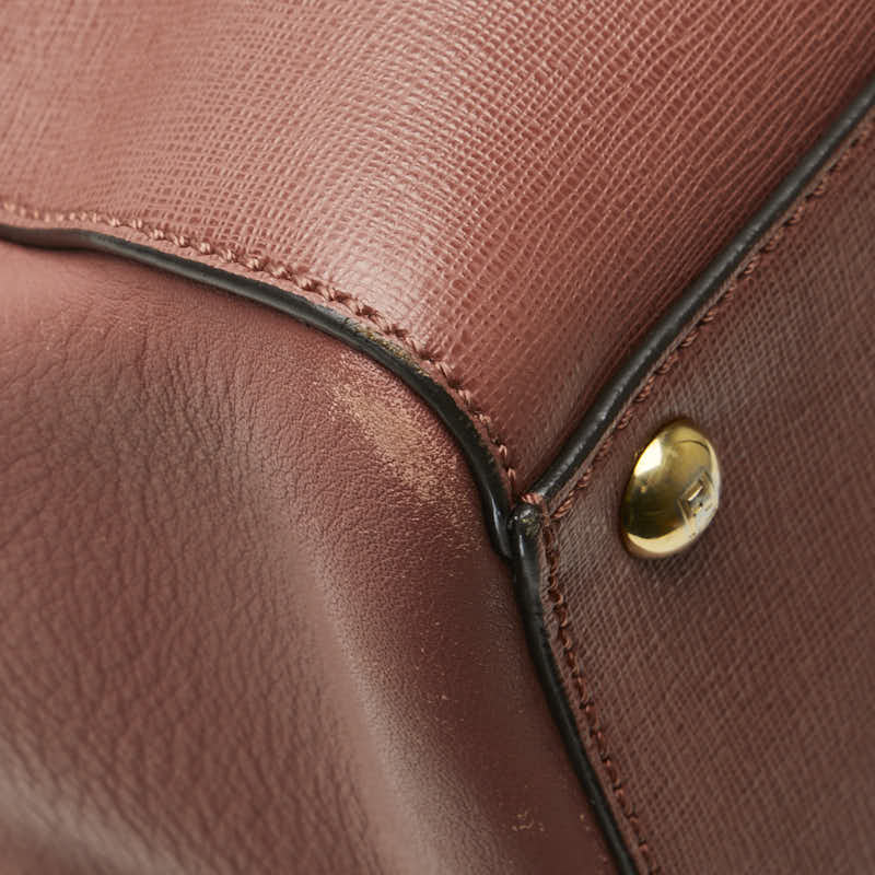 Fendi Trois-Jours Leather 2Way Bag