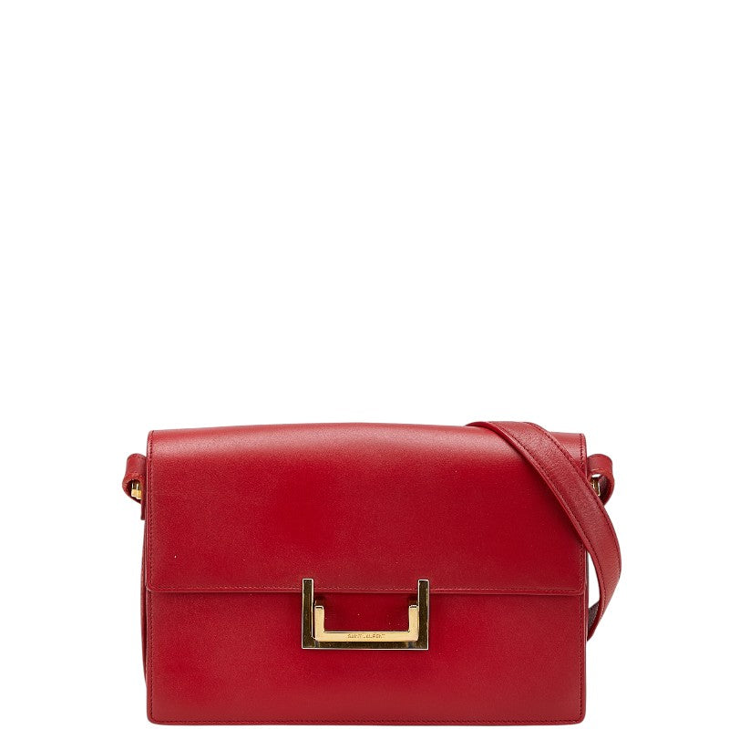 Saint Laurent Leather Red Shoulder Bag Style 30