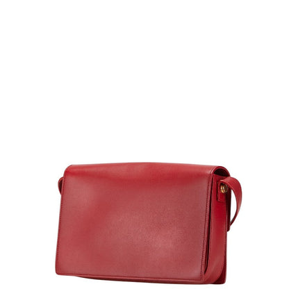 Saint Laurent Leather Red Shoulder Bag Style 30