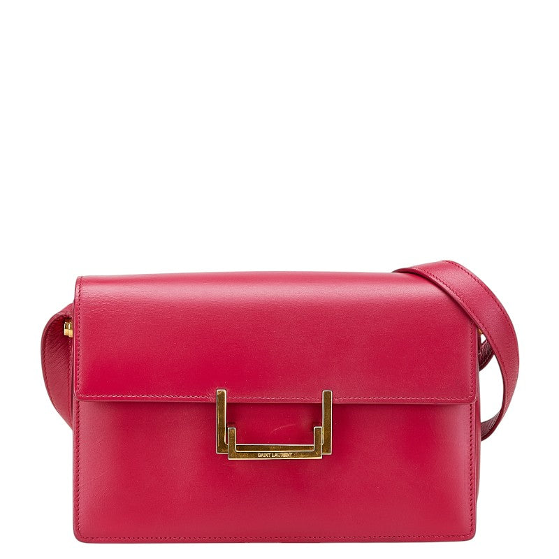Saint Laurent Loulou Leather Red Shoulder Bag Style 2