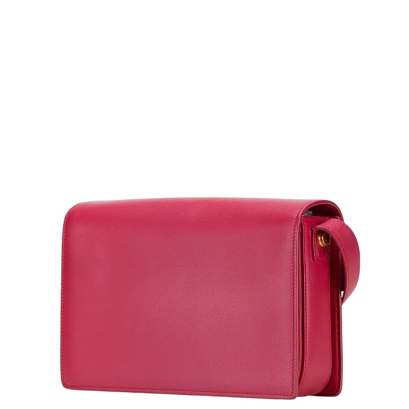 Saint Laurent Loulou Leather Red Shoulder Bag Style 2