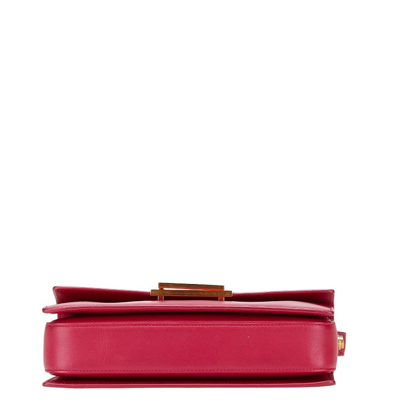 Saint Laurent Loulou Leather Red Shoulder Bag Style 2