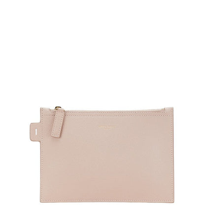 Saint Laurent Leather Red Clutch