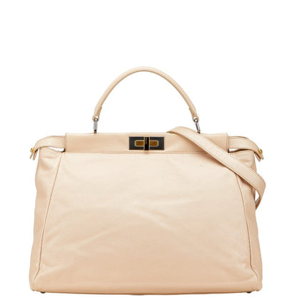 Fendi Peekaboo Leather Red Handbag Style 32