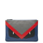 Fendi Bag Bugs Monster Leather Clutch Bag