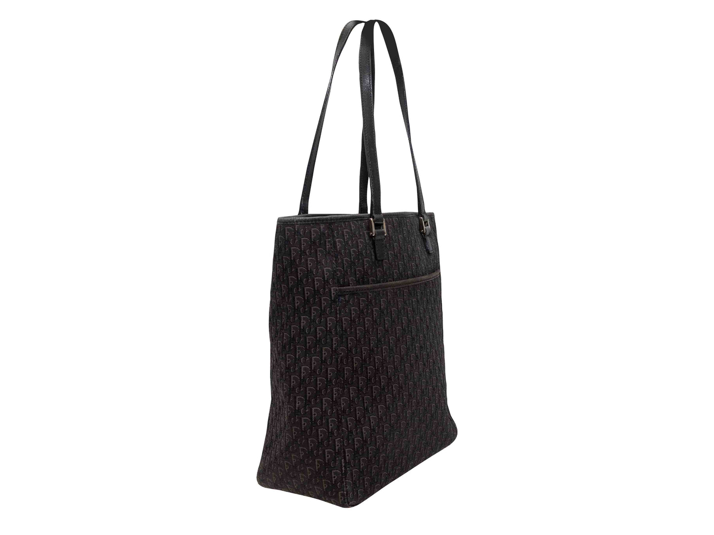 Black Christian Dior Oblique Tote Bag