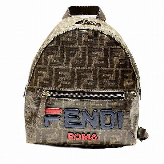 Fendi Fendi×Fila Zucca Coated Canvas Backpack