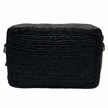 Saint Laurent Lou Raffia Shoulder Bag