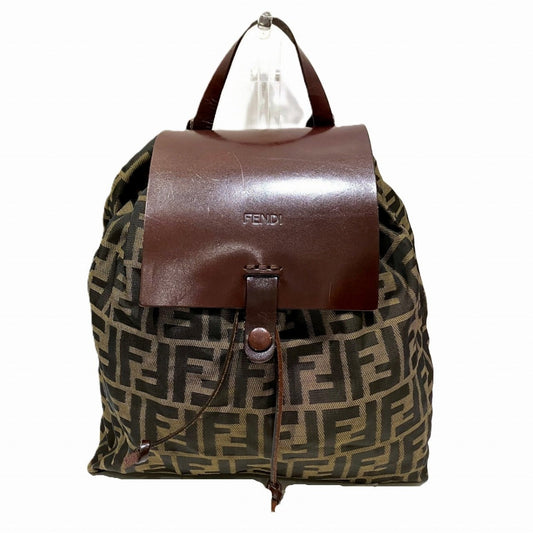 Fendi Luxury Leather Red Backpack Leather