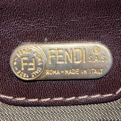 Fendi Zucca Canvas Leather Backpack
