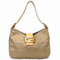 Fendi Canvas Leather Shoulder Bag